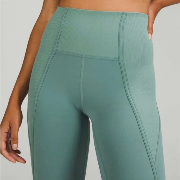 Lululemon Align Ribbed Panel High-Rise Tight 25" Black - Picture 4 of 12